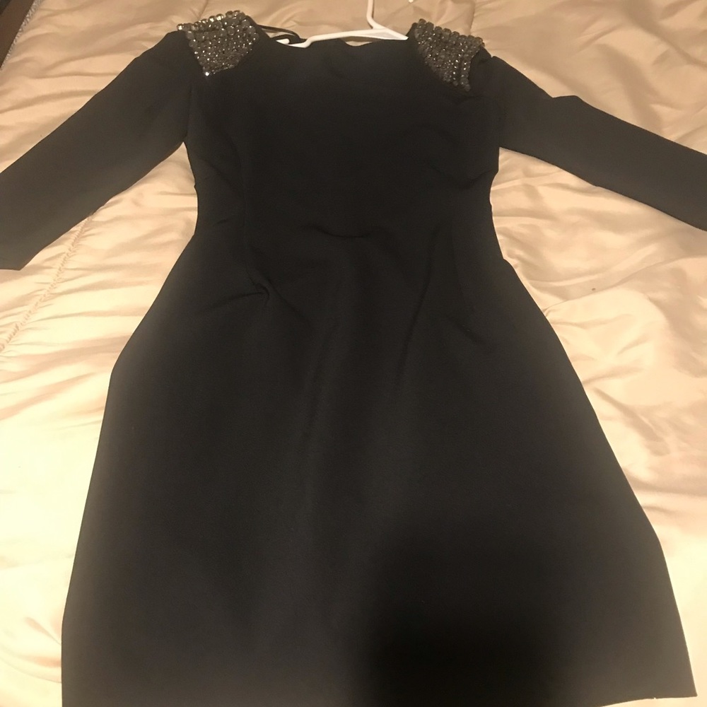 Zara Dark Blue studded dress